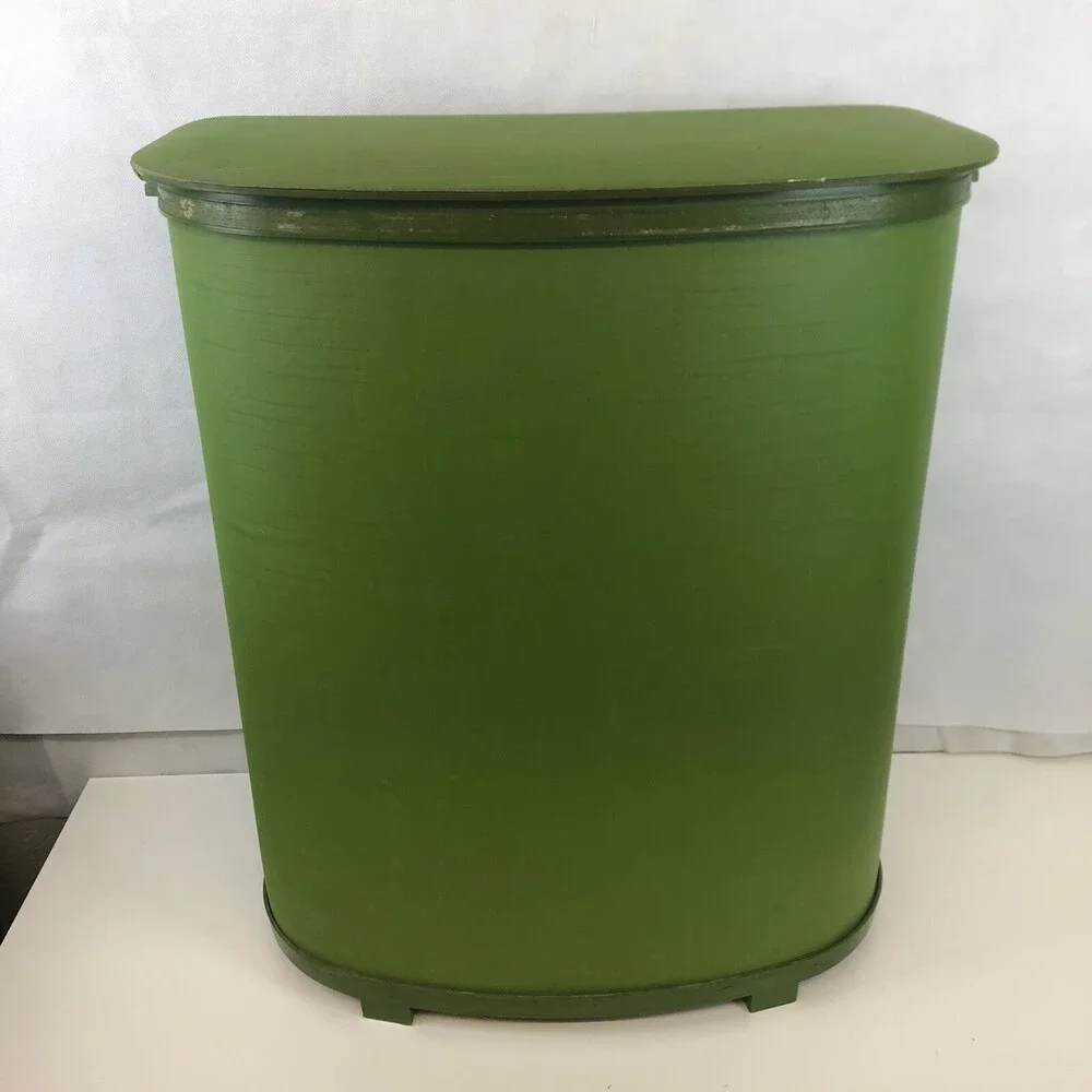VTG Mid Century Pearl Wick Green Plastic 24